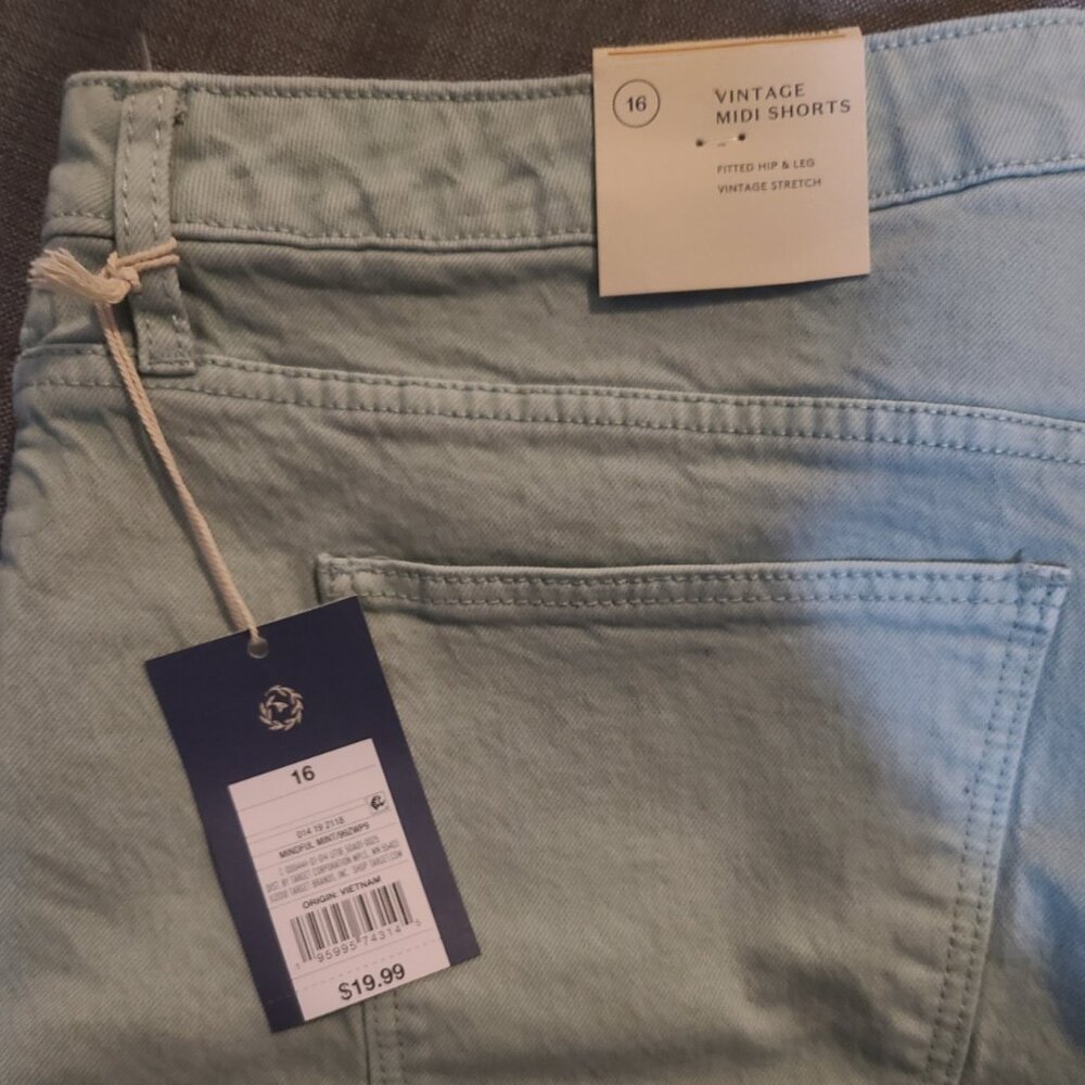 Universal Thread Vintage Midi Jean Shorts - Light Blue